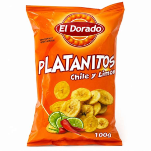CHIPS DE PLATANO PICANTE CON LIMON 100G