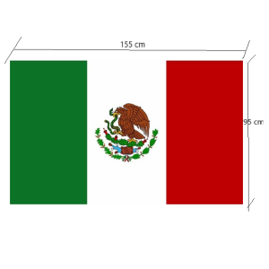 DRAPEAU MEXICAIN 155 X 95 cm.